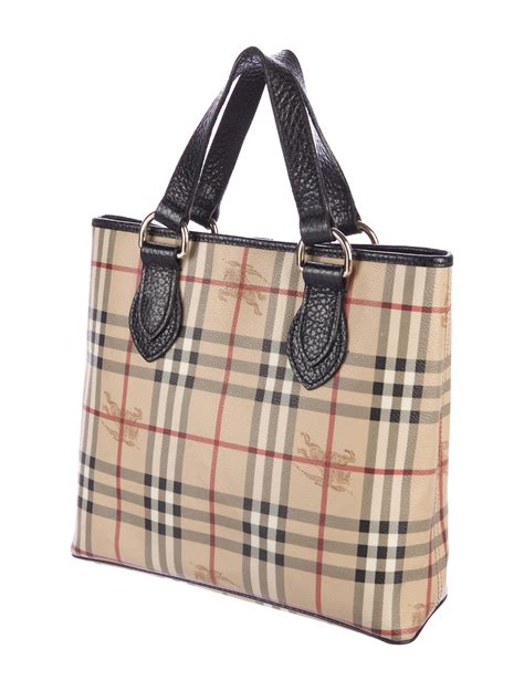 burberry haymarket check small reversible tote|Burberry haymarket check crossbody bag.